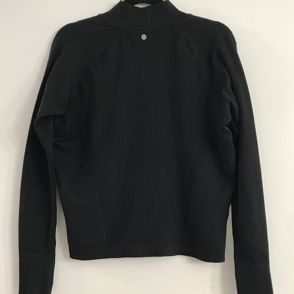 Calia Women's Relaxed Seamless 1/4 Zip in Pure Black NWT - Picture 3 of 13